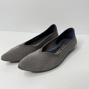 Rothy's The Point Shoes Womens Size 6.5 Houndstooth Knit Flats Washable